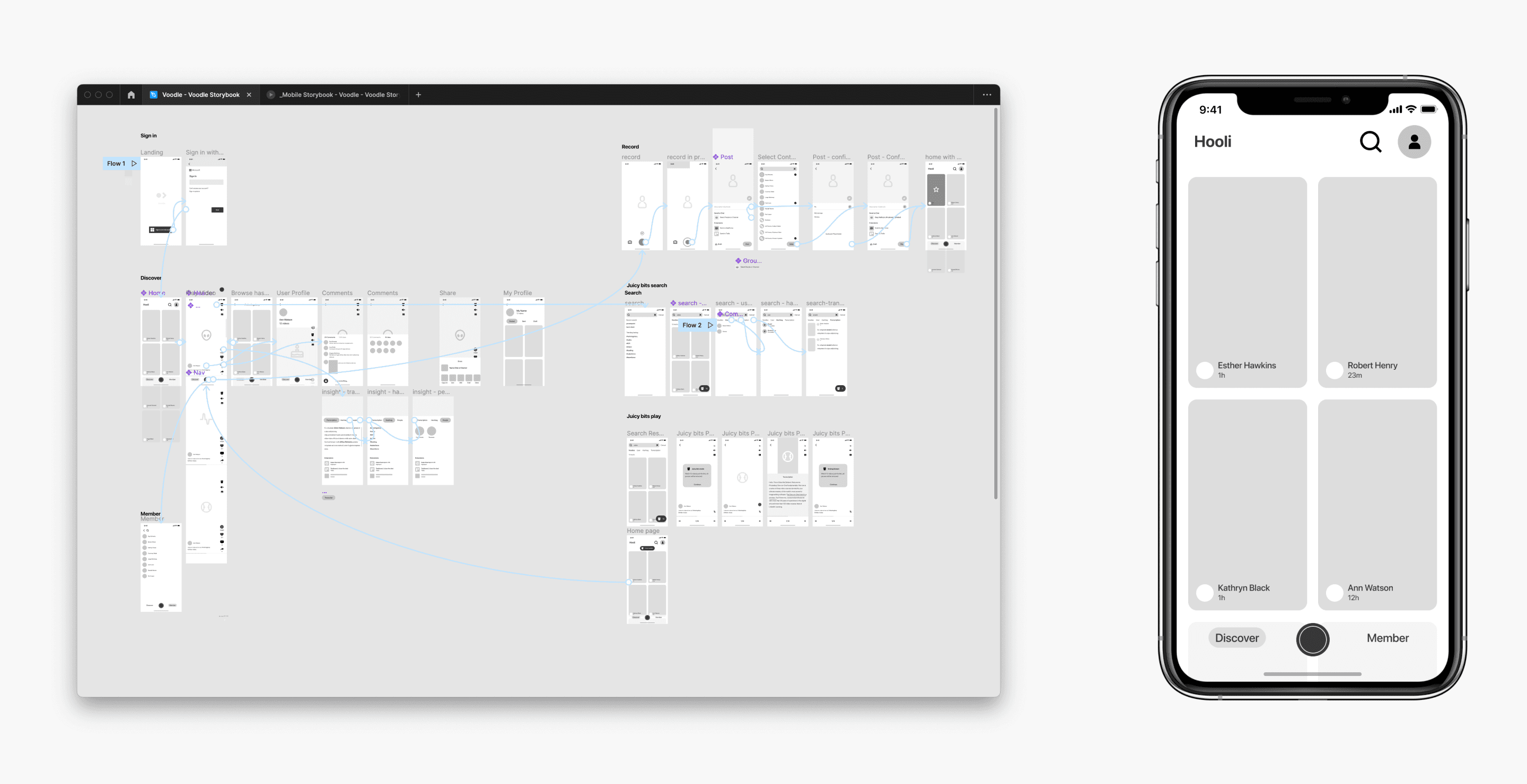 Mobile app prototype